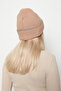 Women's Beanie with Glitter Detail RKŞ-1139 Camel - 4