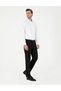 Woven Suit Shiny Fabric Black Trousers - 2