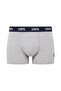 Men's Gray Melange-Burgundy-Printed 3-Piece Boxers - 2