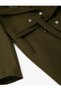 Stamp Coat Detachable Faux Fur Waist Belted Double Breasted Buttoned Pocket - 7