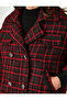 Jewelled Buttoned Bomber Tweed Jacket with Pockets - 5