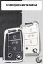 Volkswagen Compatible Polo, Golf, T-Roc, T-Cross, Passat, Jetta, Taigo, Tiguan Silver Edge Tpu Key Case Cover (White) - 7