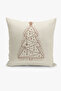 Christmas Themed Throw Pillow Cover / Christmas - Christmas Cushion Cover (Double-Sided Printed - Hidden Zipper) - 3
