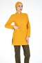 Mustard/khaki Thin Fabric Lycra Hijab Nurse Jersey and Hijab Doctor's Jersey Set - 2