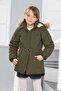 Girl's Waterproof Removable Hooded Plush Fur Lined Long Coat Coat - 7