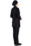 Black Thick Fabric Lycra Hijab Nurse Jersey and Surgical Doctor Jersey Set - 8