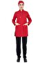 Red/black Thin Fabric Lycra Hijab Nurse Jersey And Hijab Doctor's Jersey Set - 4