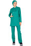 Surgical Green Thin Fabric Lycra Hijab Nurse Jersey and Hijab Doctor's Jersey Set - 6