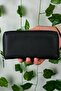 Leather Wallet with Phone Compartment Portfolio Card Holder Black Wallet with 6 Card Capacity Cash Money Compartment - 4