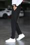 Men's Black Color Italian Cut Slim Fit Quality Fabric Trousers - 3