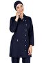 Luxe Hijab Navy Blue Thick Fabric Lycra Hijab Nurse Jersey and Doctor's Jersey Set