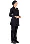 Luxe Hijab Black Thick Fabric Lycra Hijab Nurse Jersey and Doctor's Jersey Set - 4