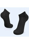 Luxury Quality Economical Unisex 3 Pieces Black Short Ankle Booties Socks - 2