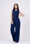 Women's Summer Navy Blue Vest Pants Set Stylish Daily Comfortable Two-Piece 1103 - 2