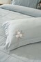 طقم مفرش سرير مزدوج من Fiorella Mint مكون من 6 قطع - 5