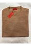 Interview Woven Fabric Wool Cycling Collar Salmon Sweater - 3