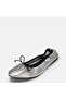 Big Number Genuine Leather Ballets 41-42-43-44-Silver - 4
