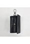 Black Color-Snap Keychain Leather Keychain - 7