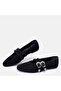 Big Number Genuine Suede Leather Shoes 41-42-43-44-Black Suede - 3