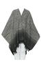Light Gray Color Honeycomb Model Poncho - 8