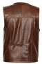 Brown Sports Men's Leather Vest - 6