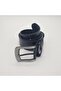 Simple Quality Leather Black Color Sports Jeans Belt with White Buckle - 8