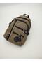 Small Size Simple Model Men's Hand and Chest Bag Khaki Color - 8