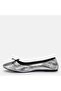 Big Number Genuine Leather Ballets 41-42-43-44-Silver - 5
