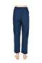 Battal Elastic Men's Linen Trousers Navy Blue Color - 4