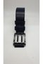 Navy Blue Color Double Tongue Leather Buckle Sports Jeans Belt - 4