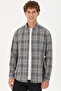 Men's Gray Long Sleeve Shirt 50291383 -Vr024 - 3