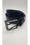 Navy Blue Color Double Tongue Buckle Sports Jeans Belt