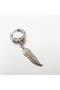 Native American Leaf Rocking Men's Steel Earrings - 4