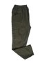 Oversize Multi-Pocket Pants with Elastic Waist Khaki Color