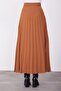 23K1509 Model Almond Skirt with Pockets and Pleats - 4