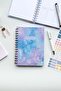 A5 Hard Cover Spiral Boundless Planner Agenda with Motivational Pages and Stickers Lilac Blue Sky