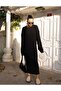 Knitical Dress Crew Neck Knitted Pattern Long Knitwear Dress - 5