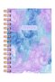 A5 Hard Cover Spiral Boundless Planner Agenda with Motivational Pages and Stickers Lilac Blue Sky - 4