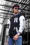 Men's Black Zippered Hooded Cardigan - 6