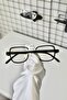 Freemason Black Square Rectangle Bone Clear Women Men Unisex Blue Screen Goggle Eyewear - 5