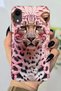 Apple iPhone Xr Compatible Hd+ Printed Pink Tiger Pattern Silicone Case