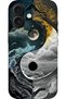 حافظة سيليكون متوافقة مع هاتف Apple iPhone 16 HD+ مطبوعة بنمط Ying - Yang