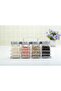 4PCS GLASS SPICE JAR SET WITH METAL RACK - 3