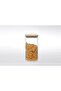 SQUARE BORO GLASS JAR W/BAMBOO LID 2L - 2
