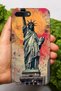 Apple iPhone 8 Plus Compatible Statue of Liberty Pattern Hd Printed Silicone Case