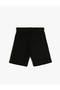 Basic Shorts with Tie Waist Cotton Blend - 2