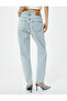 Relaxed Cut High Waist Jeans - Mom Jeans - 4