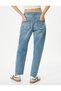Mom Jeans Standard Waist Chain Detailed Pocket Cotton - Mom Jean - 4
