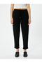 Carrot Trousers with Lace Waist and Pocket Detail - 3