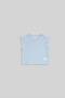 Merisa Blue Heart Cotton Girls' T-shirt - 3